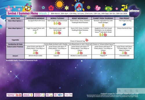 Spring Summer Menu 26 Week 2