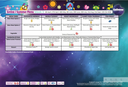 Spring Summer Menu 26 Week 3